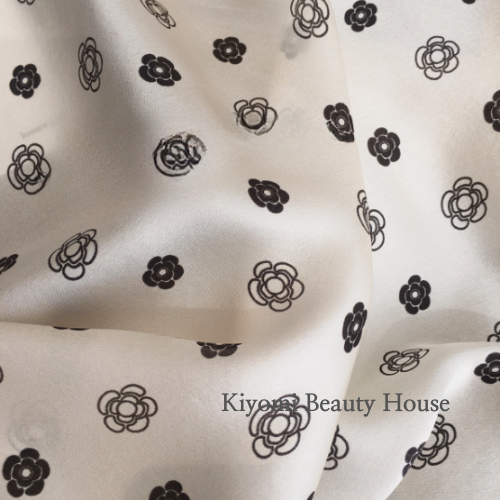 Floral Dots & Sunlight Silk Scarf