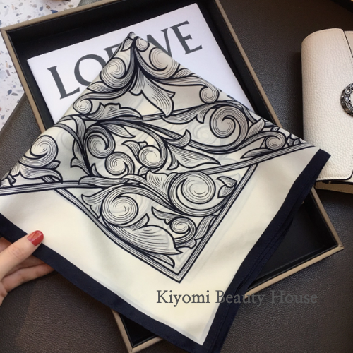 Baroque Swirl Silk Scarf