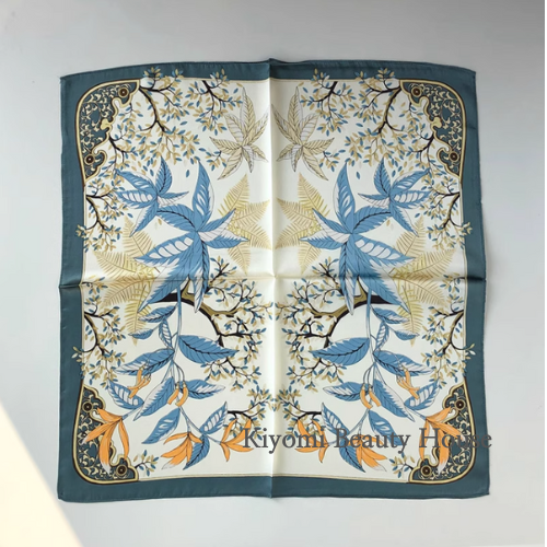 Whispering Leaves Pure Mulberry Silk Scarf