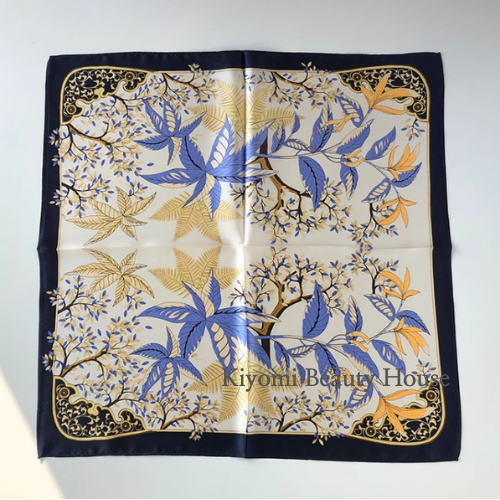 Whispering Leaves Pure Mulberry Silk Scarf