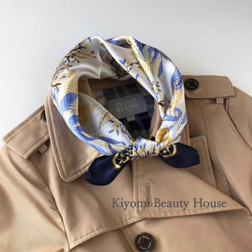 Whispering Leaves Pure Mulberry Silk Scarf