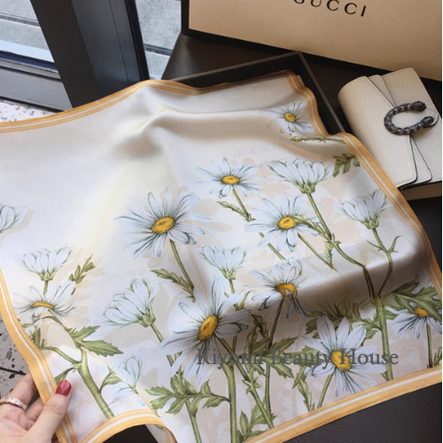 Daisy Whisper Silk Scarf