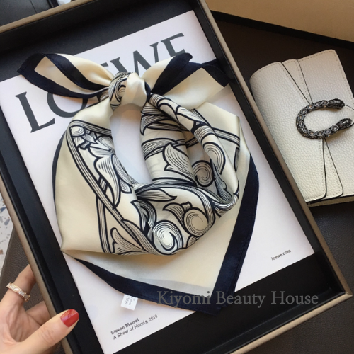 Baroque Swirl Silk Scarf