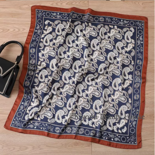 Paisley Print Mulberry Silk Scarf