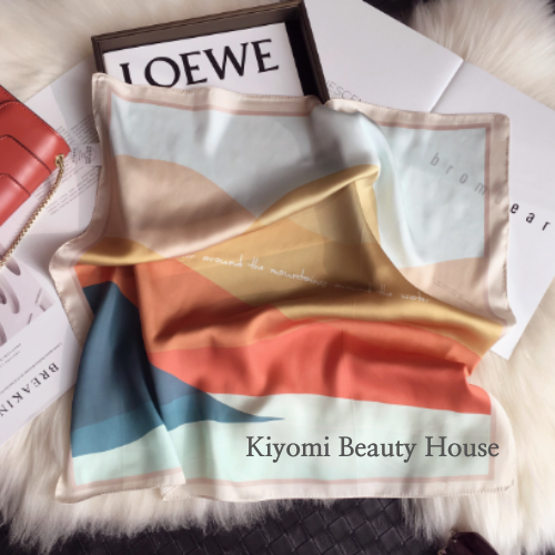 Sunset Layers Silk Scarf