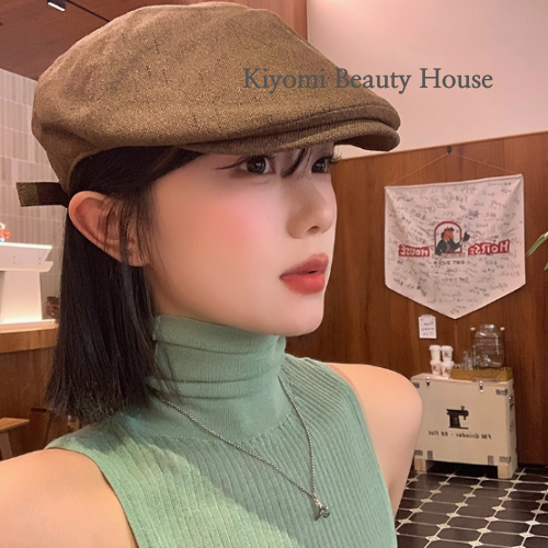Classic Linen Newsboy Cap