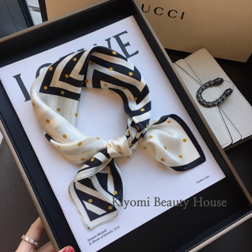 Urban Contrast Silk Scarf