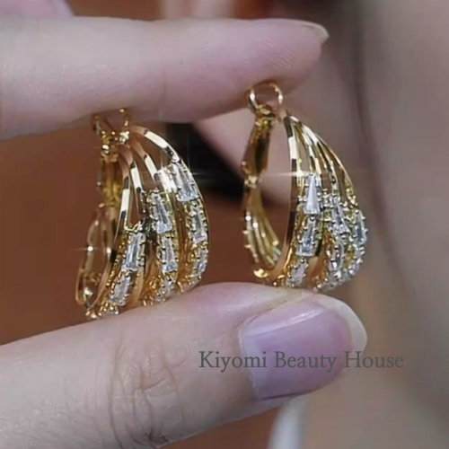 Eternal Trinity Hoops Earrings