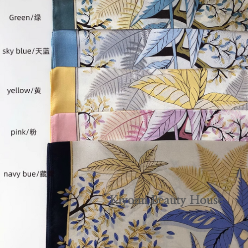 Whispering Leaves Pure Mulberry Silk Scarf