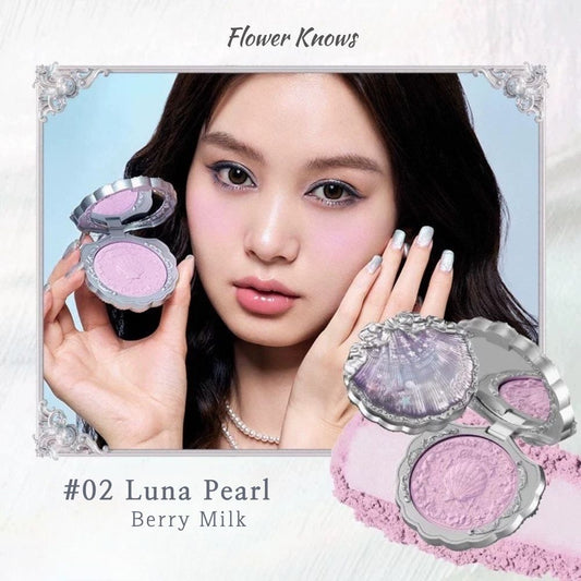 Flower Knows Shell Pearl Silky Embossed Blush 4 colors