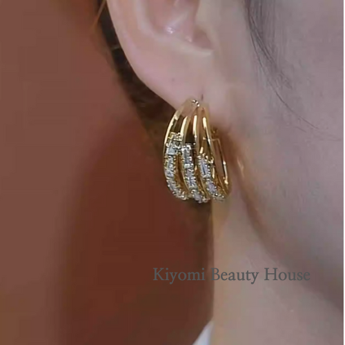 Eternal Trinity Hoops Earrings