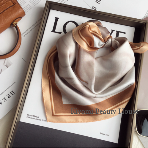 Caramel Veil Silk Scarf