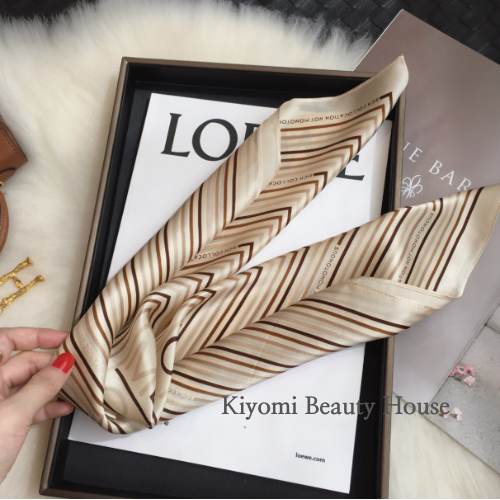 100% Mulberry Silk Striped Scarf