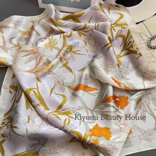 Iris Waltz Silk Scarf