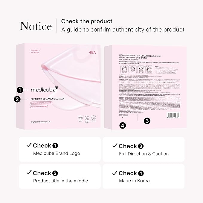 MEDICUBE PDRN Pink Collagen Gel Mask ( 1pc or 4 pcs)