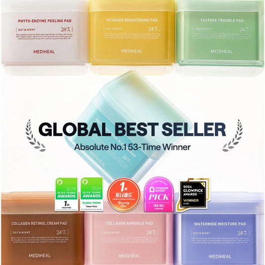 MEDIHEAL Collagen Ampoule Pad (100PCS)