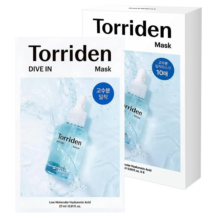 Torriden Dive In Low Molecular Hyaluronic Acid Mask (10pcs)