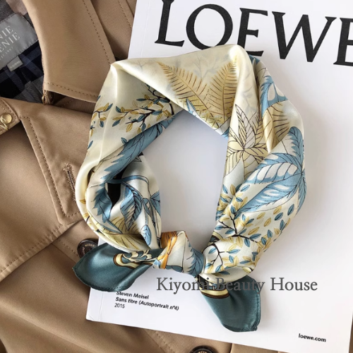 Whispering Leaves Pure Mulberry Silk Scarf