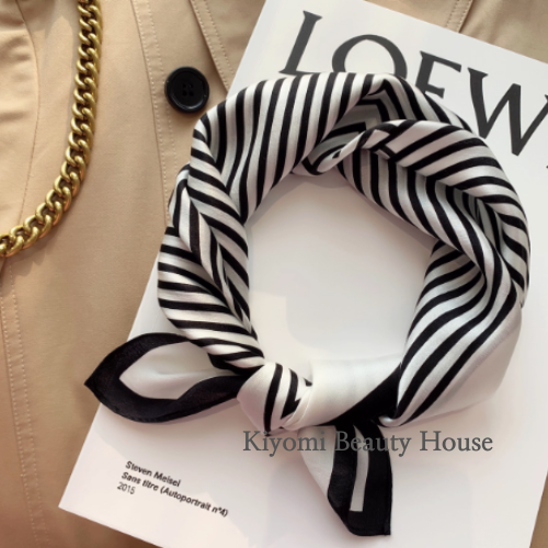 100% Mulberry Silk Striped Scarf
