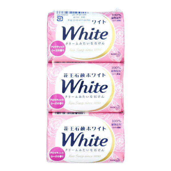 KAO White Aromatic Rose Bath Soap 3pcs