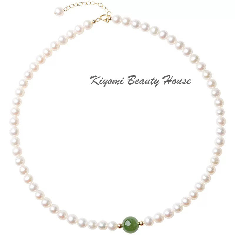Hetian Jade Pearl Necklace