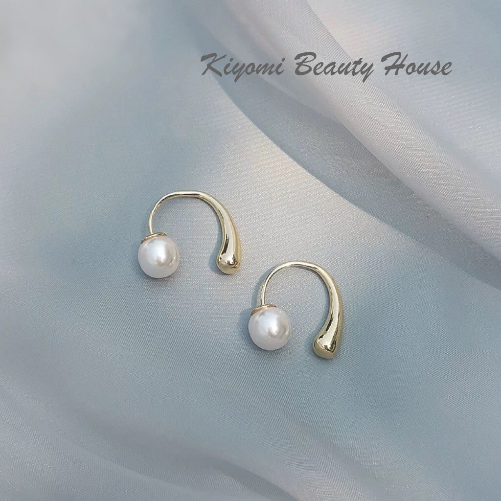 Simulated-Pearl Stud Earrings