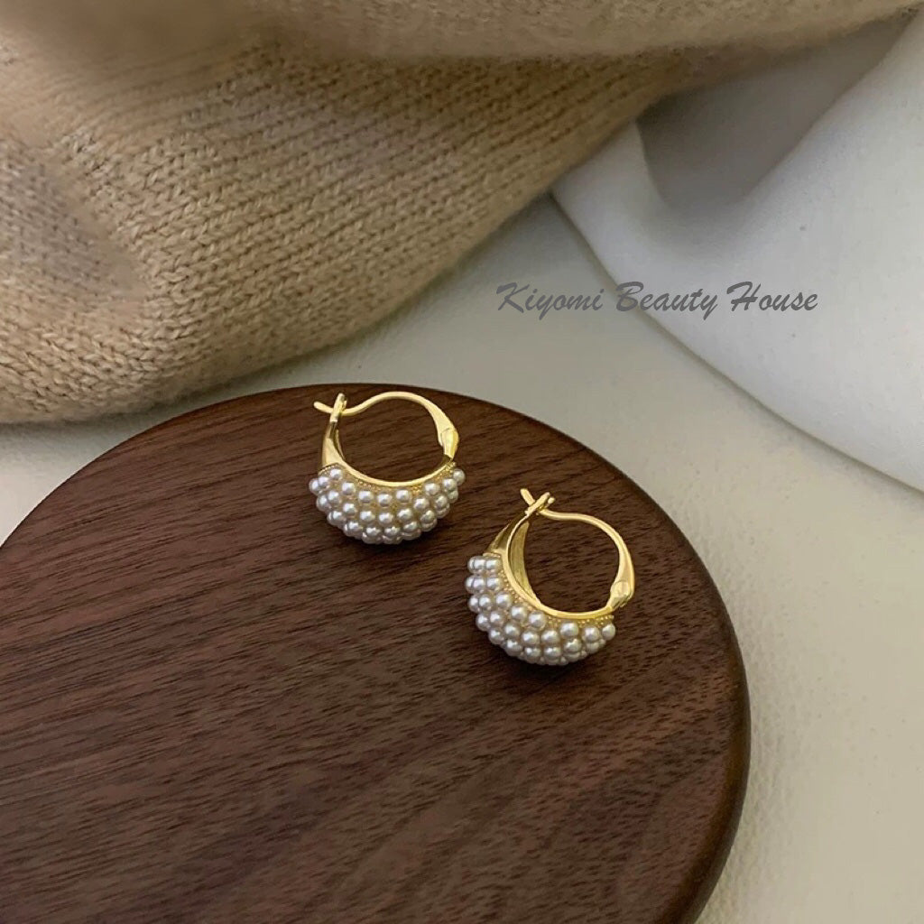 Enamel drip earrings