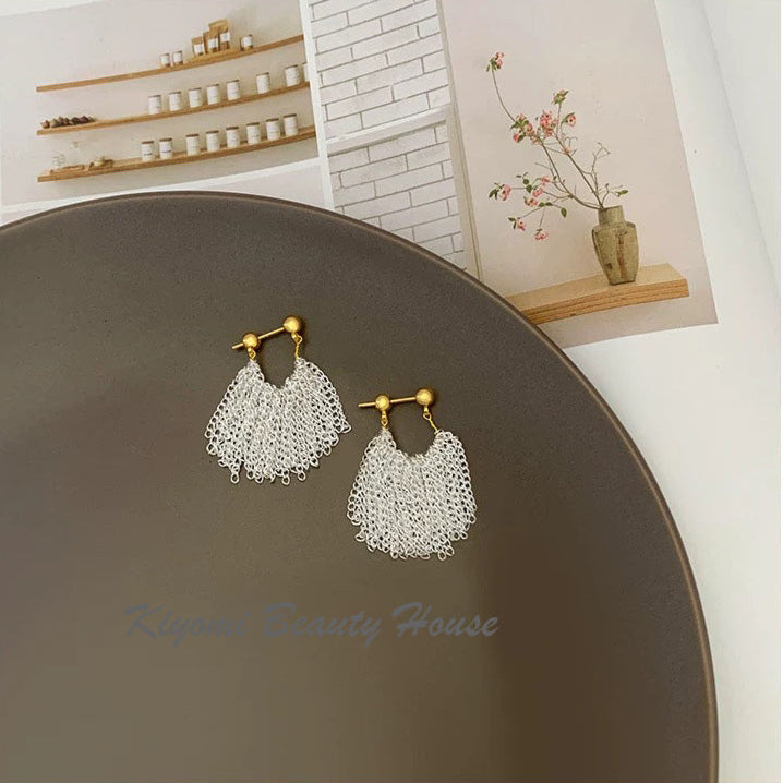 Galaxy Waterfall Tassel Earrings