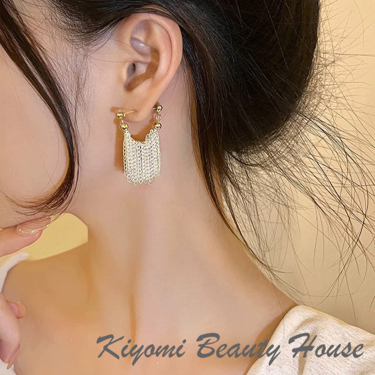 Galaxy Waterfall Tassel Earrings