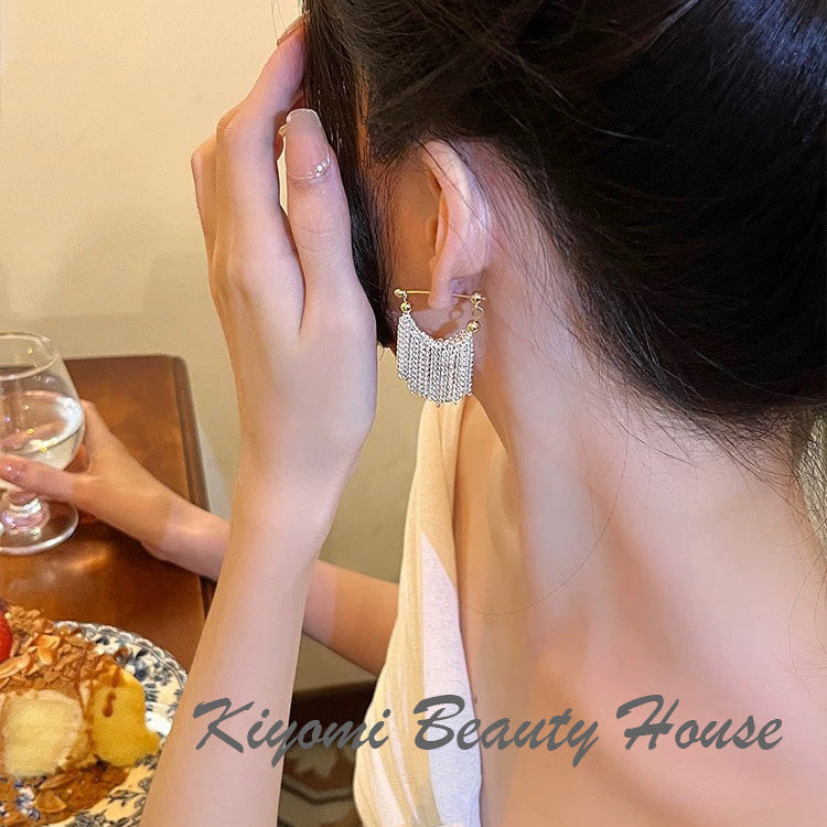 Galaxy Waterfall Tassel Earrings
