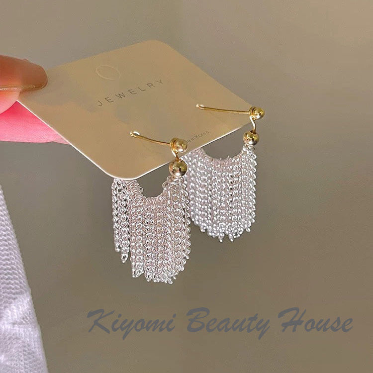 Galaxy Waterfall Tassel Earrings