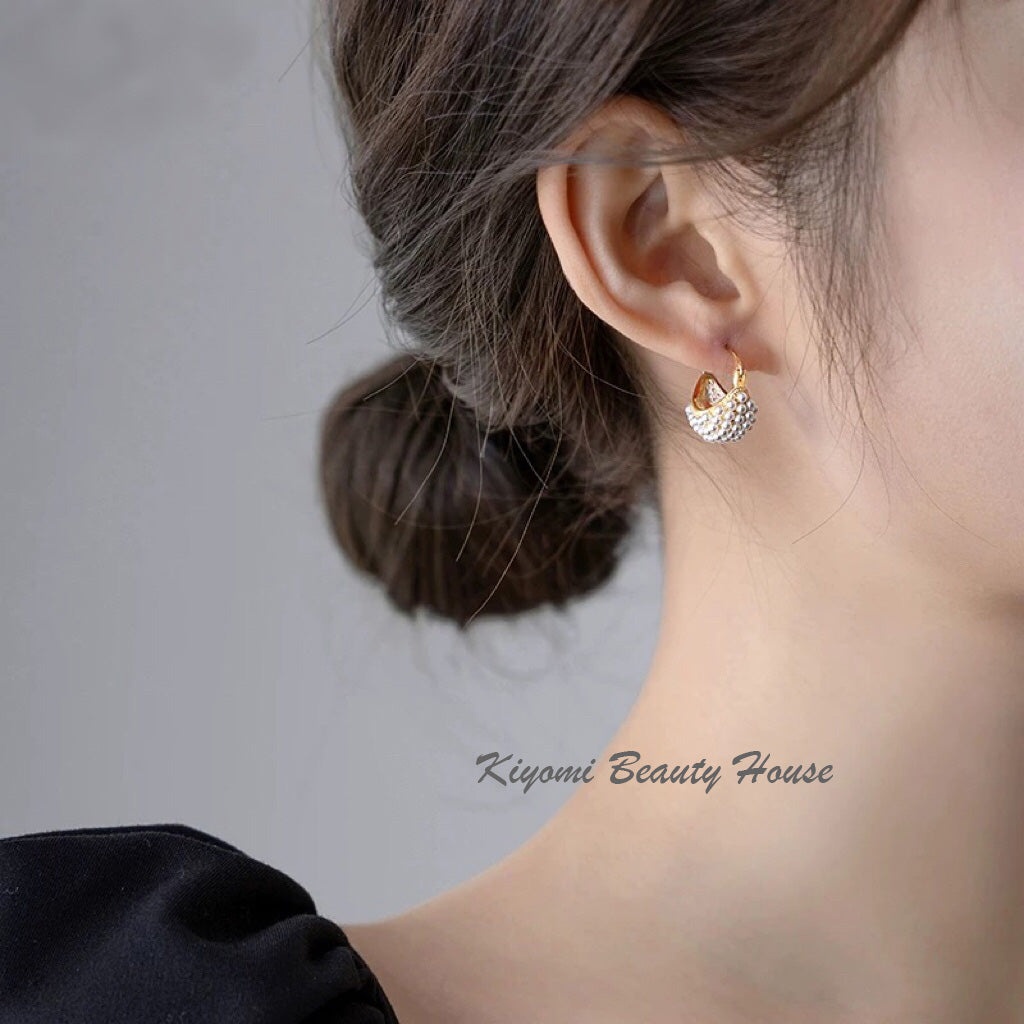 Enamel drip earrings