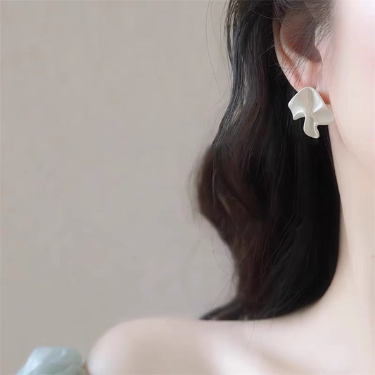 Sculptural Geometric Stud Earrings
