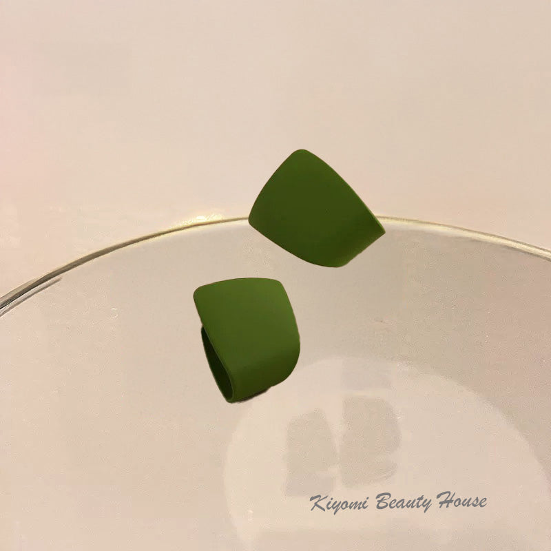 Exaggerated Irregular Geometric Metal Stud Earrings