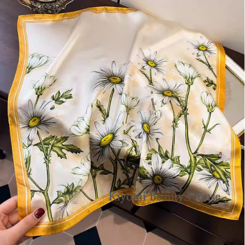 Daisy Whisper Silk Scarf