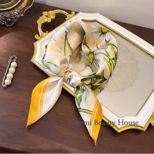 Daisy Whisper Silk Scarf