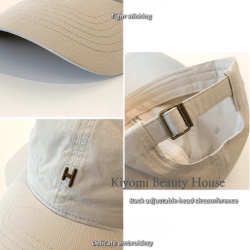 Minimalist H Embroidered Baseball Cap