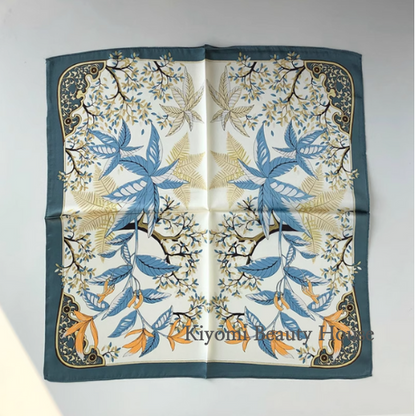 Whispering Leaves Pure Mulberry Silk Scarf