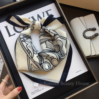 Baroque Swirl Silk Scarf
