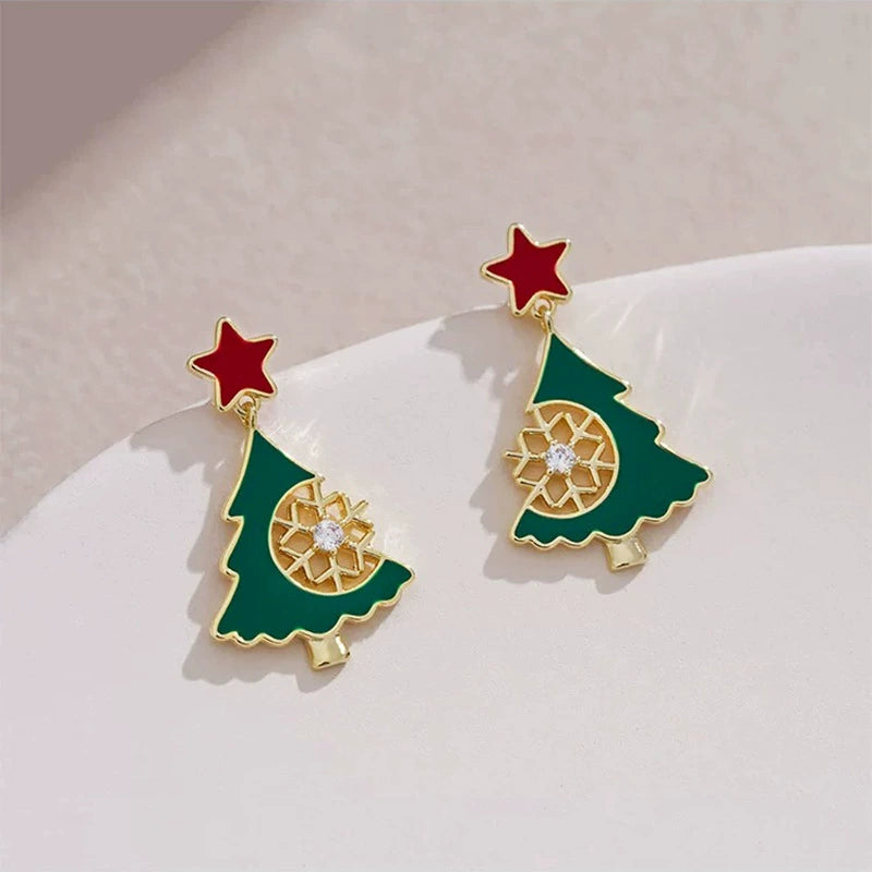 Christmas Earrings Collection-Christmast Tree Studs