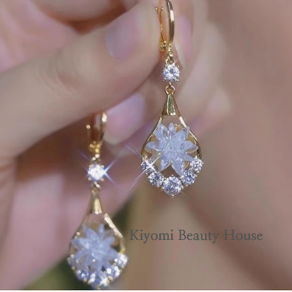 Crystal Flowers Earrings