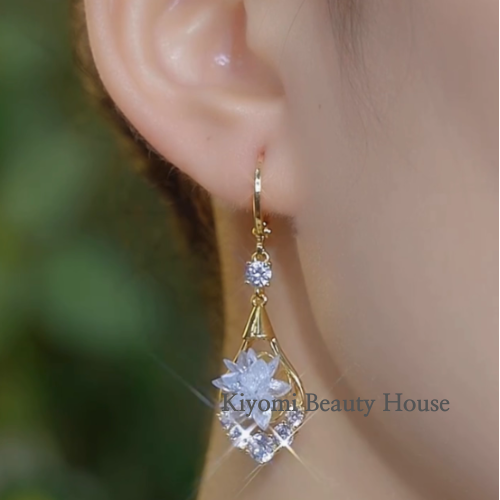 Crystal Flowers Earrings