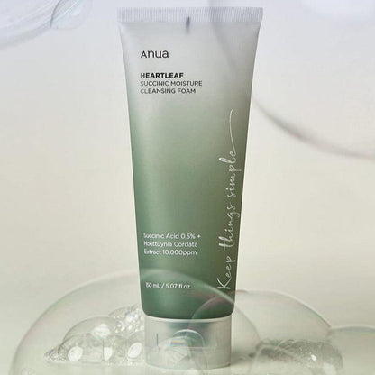 Anua Heartleaf Succinic Moisture Cleansing Foam