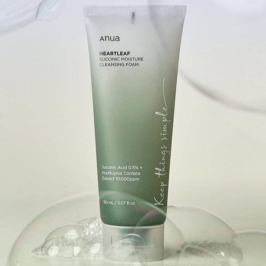 Anua Heartleaf Succinic Moisture Cleansing Foam
