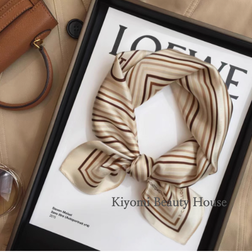 100% Mulberry Silk Striped Scarf