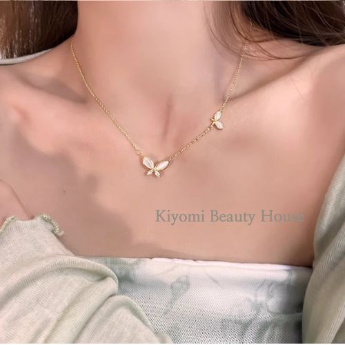 Cat Eye Butterfly Necklace