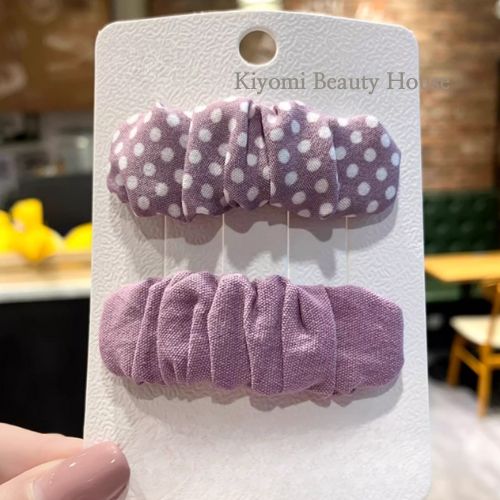 Cute Forest-Style Polka Dot Ruffled BB Clip