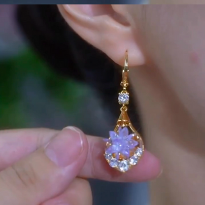 Crystal Flowers Earrings