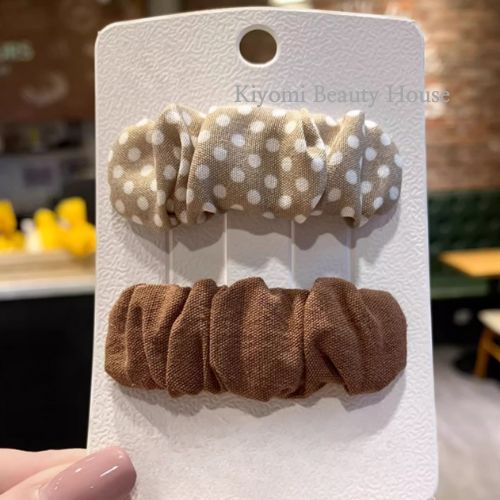 Cute Forest-Style Polka Dot Ruffled BB Clip