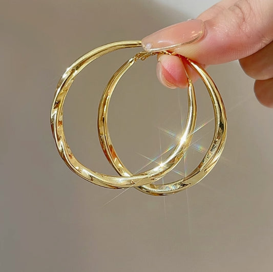 Large Hoop Earrings Minimalist